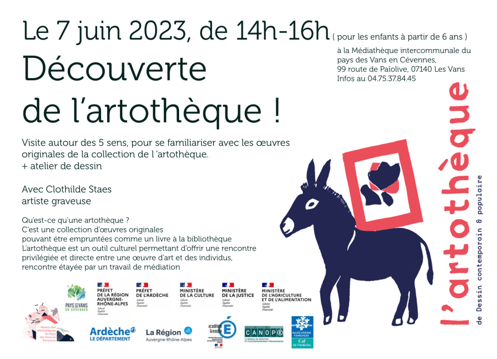 Ateliers découverte de l’Artothèque