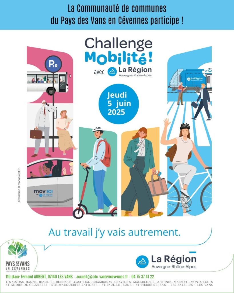 Affiche challenge mobilité 2025