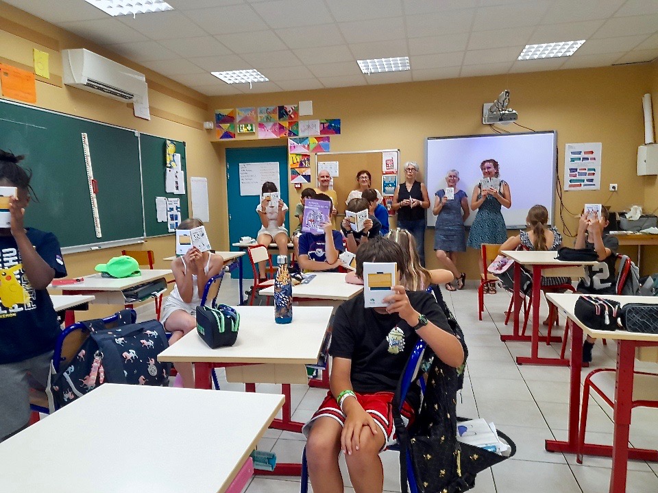 Photo prix littéraire 2025, école