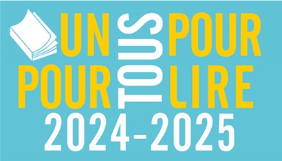 Logo du prix littéraire "Un pour tous, tous pour lire" 2024-2025