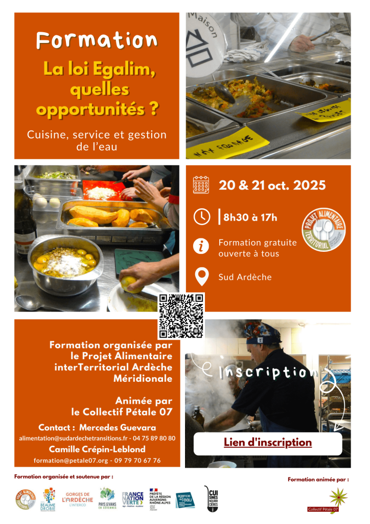 Affiche de la formation sur la loi EGAlim