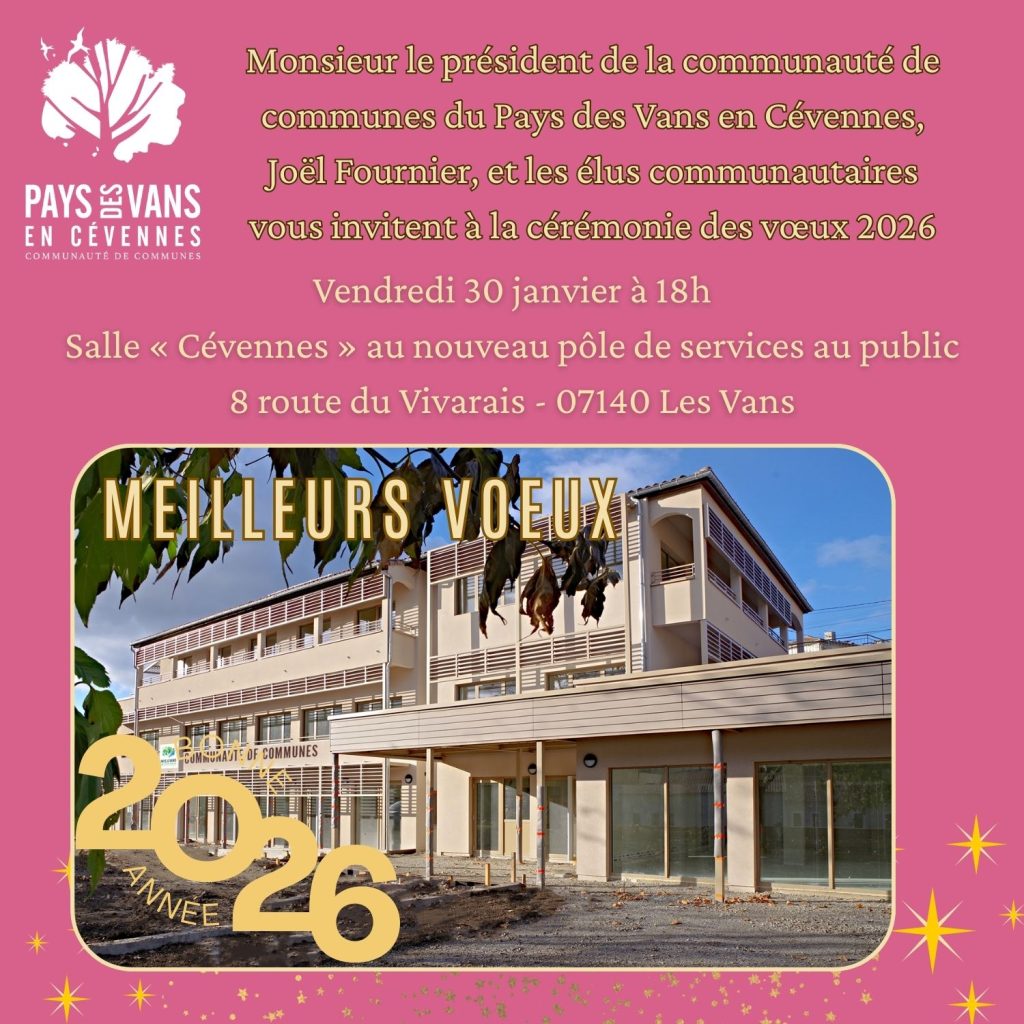 Invitation aux vœux du président 2026