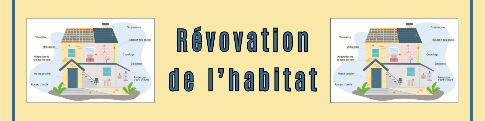Bannière rénovation de l'habitat février 2026