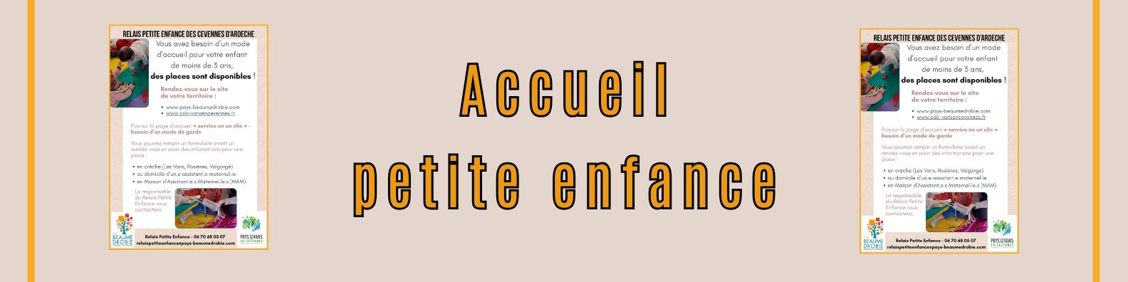 bannière accueil petite enfance