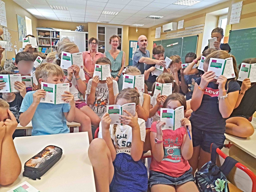 Photo de la remise du prix littéraire 2026 à l'école de Beaulieu