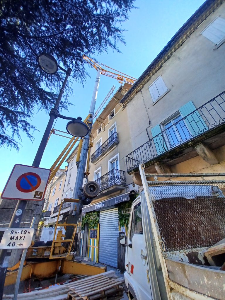 Photos des rénovations d'habitations du centre bourg des Vans