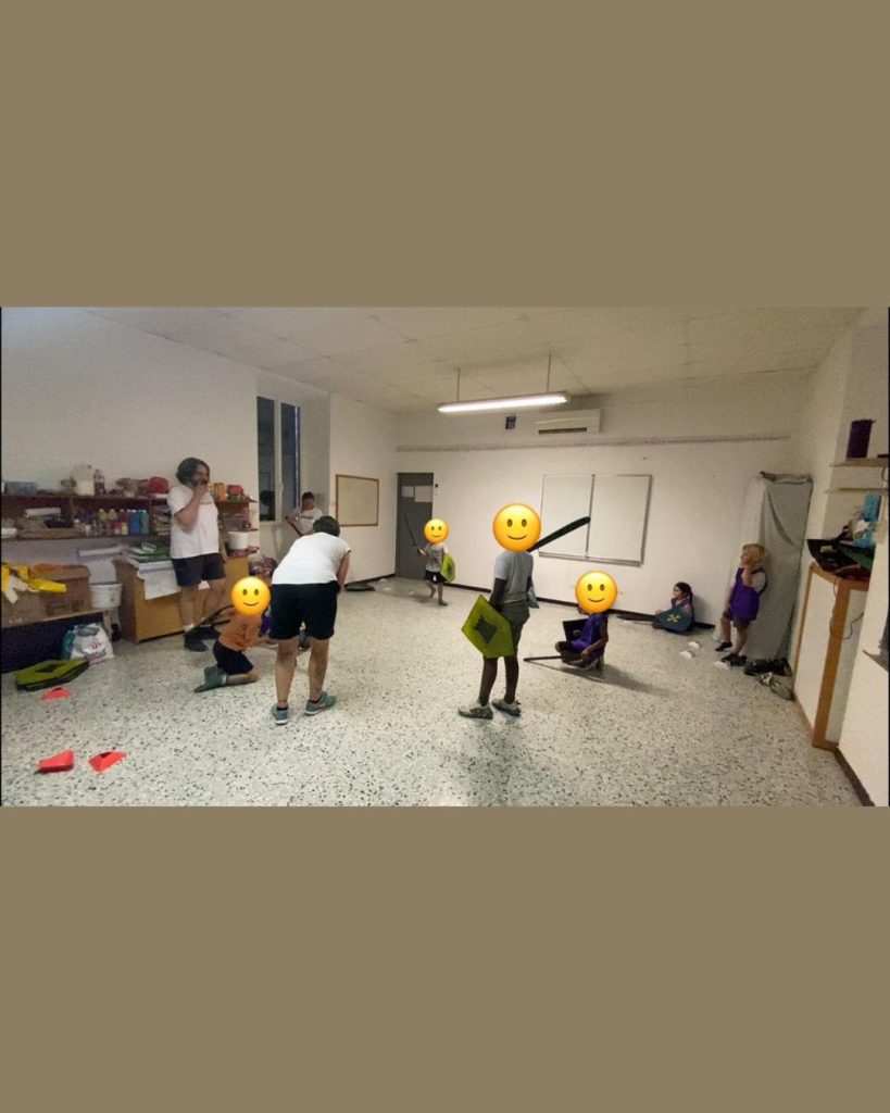 Deuxième photo des enfants de l'accueil de loisirs, été 2026, animation bataille de couleurs