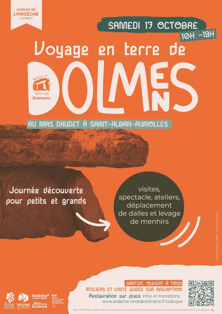 Affiche du voyage en terre de dolmens le 17 octobre 2026