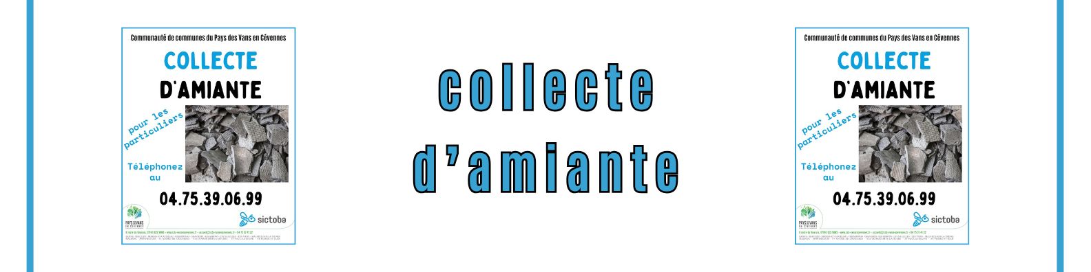 Bannière collecte d'amiante