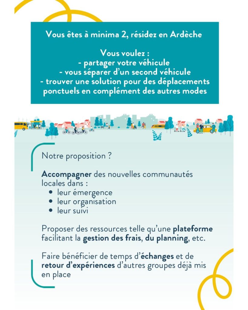Affiche n°2 sur l'autopartage entre particuliers